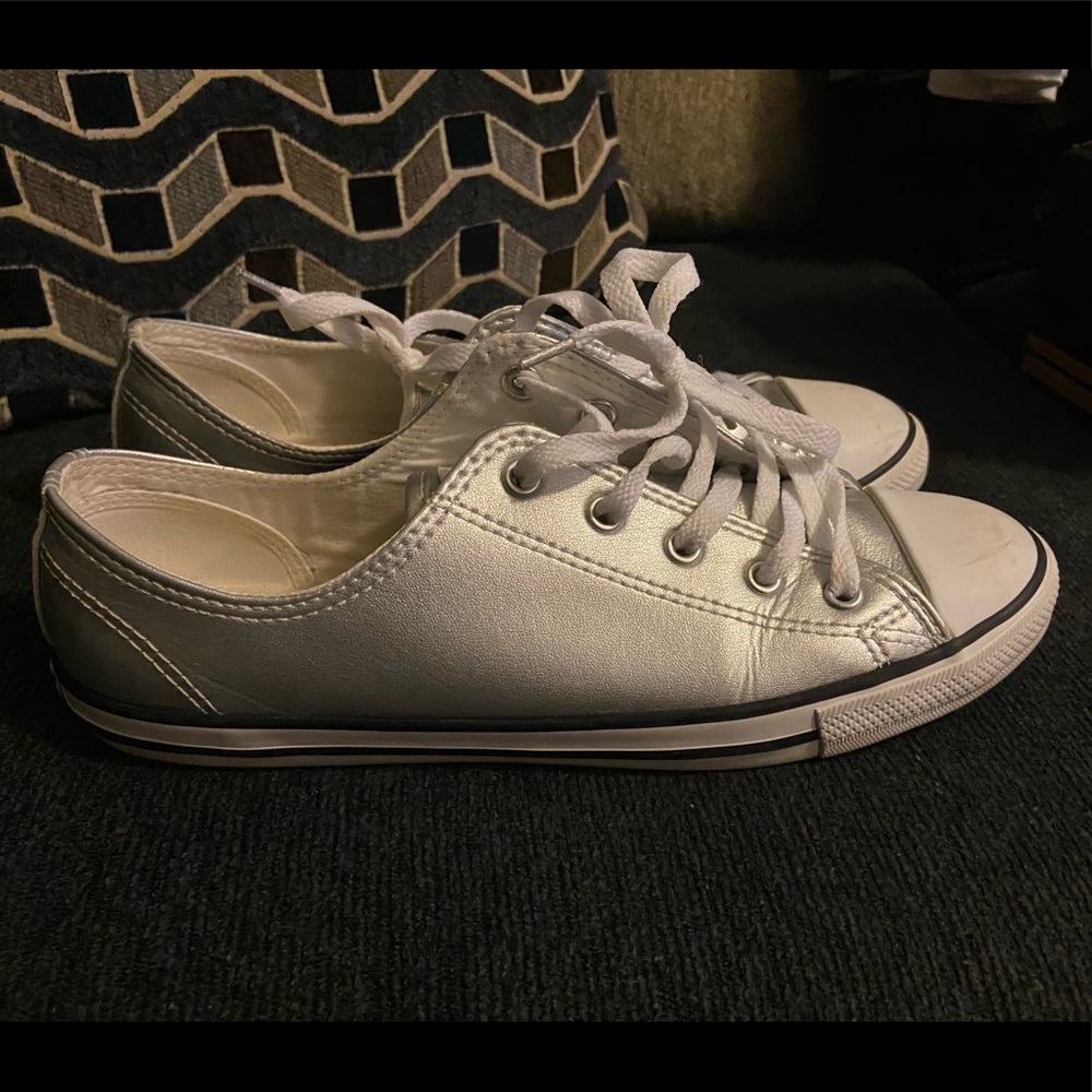 Silver Converse - image 1